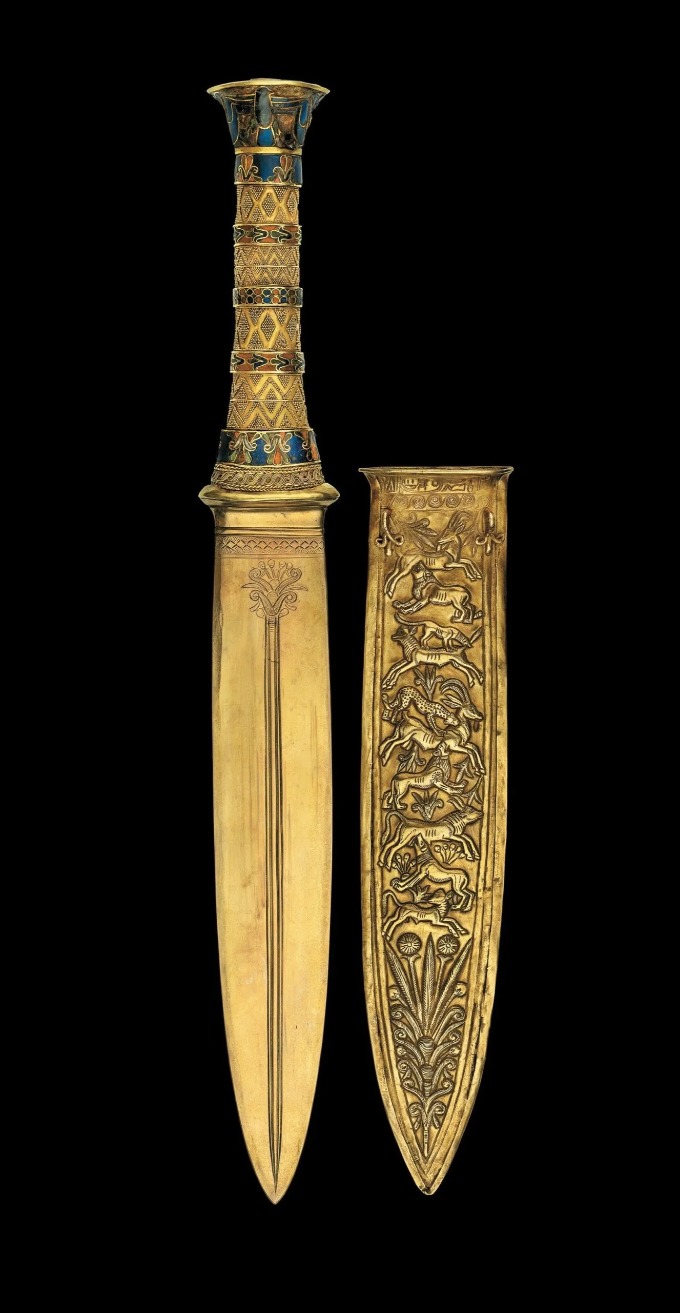 Gold Dagger and Sheath of Tutankhamun