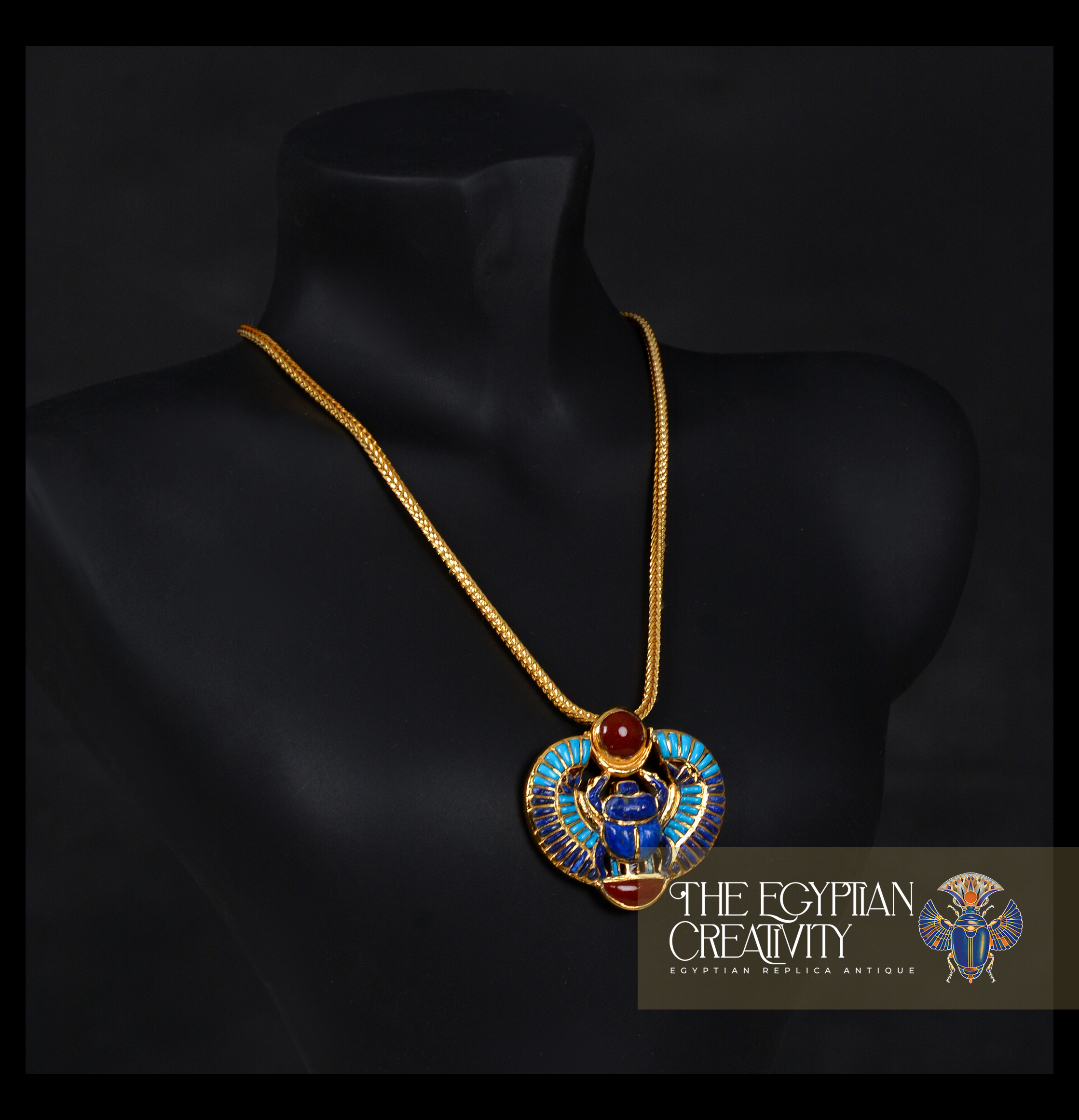 The necklace of winged scarab